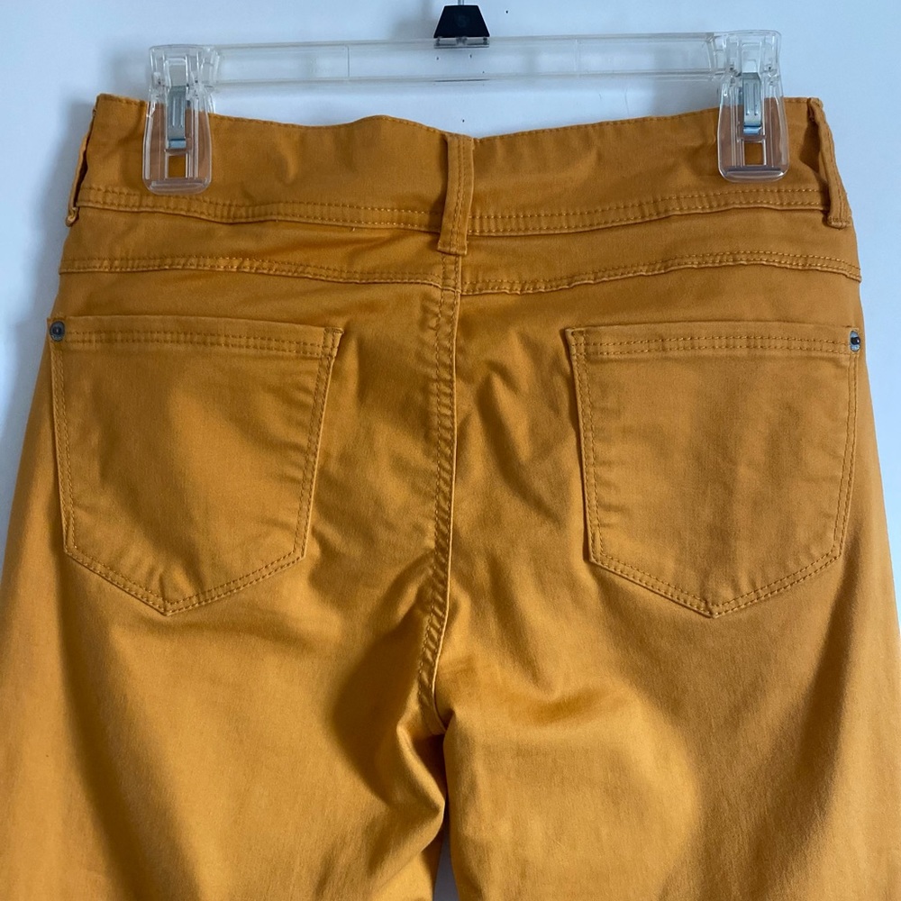 MUSTARD MID RISE SKINNY PANTS - Picture 6 of 9